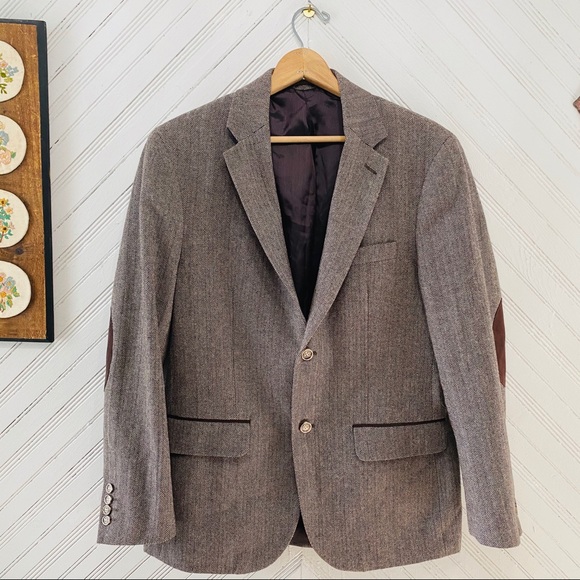 Tasso Elba Other - Tasso Elba Herringbone Padded Elbow Sports Coat